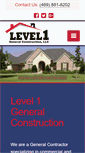 Mobile Screenshot of level1generalconstruction.com